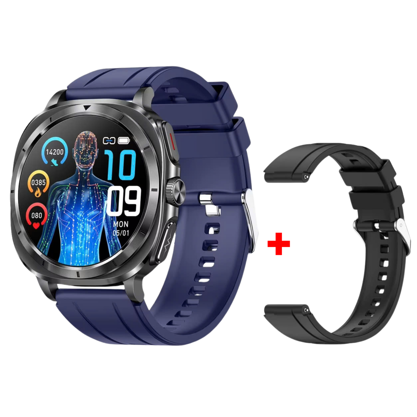 ZenWatch® Fettle - Smart Watch 1.43inch Amoled ECG Health Monitoring Voice Assistant SOS Outdoor Sports Fitness Tracker