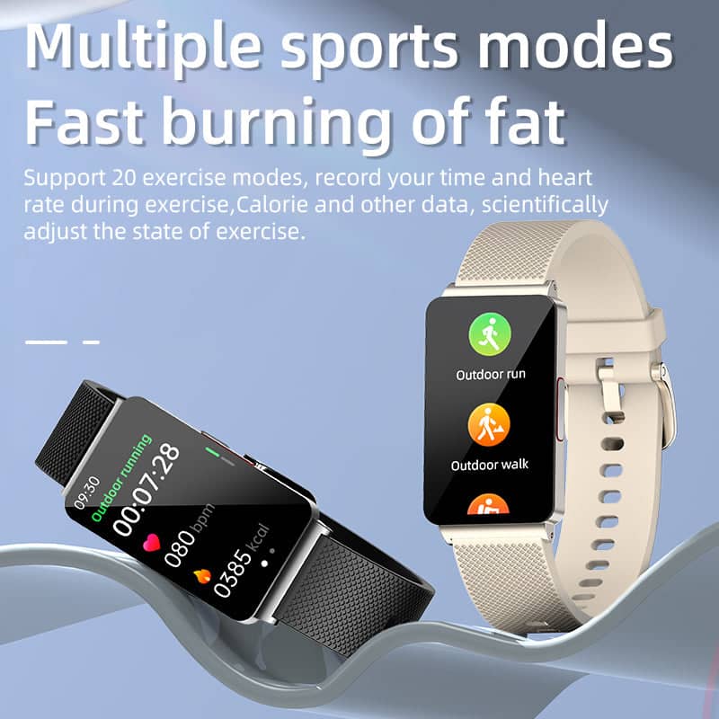 ZW80 One-click Blood Glucose Blood Pressure Sleep Heart Rate  Measurement Sports Smart Bracelet