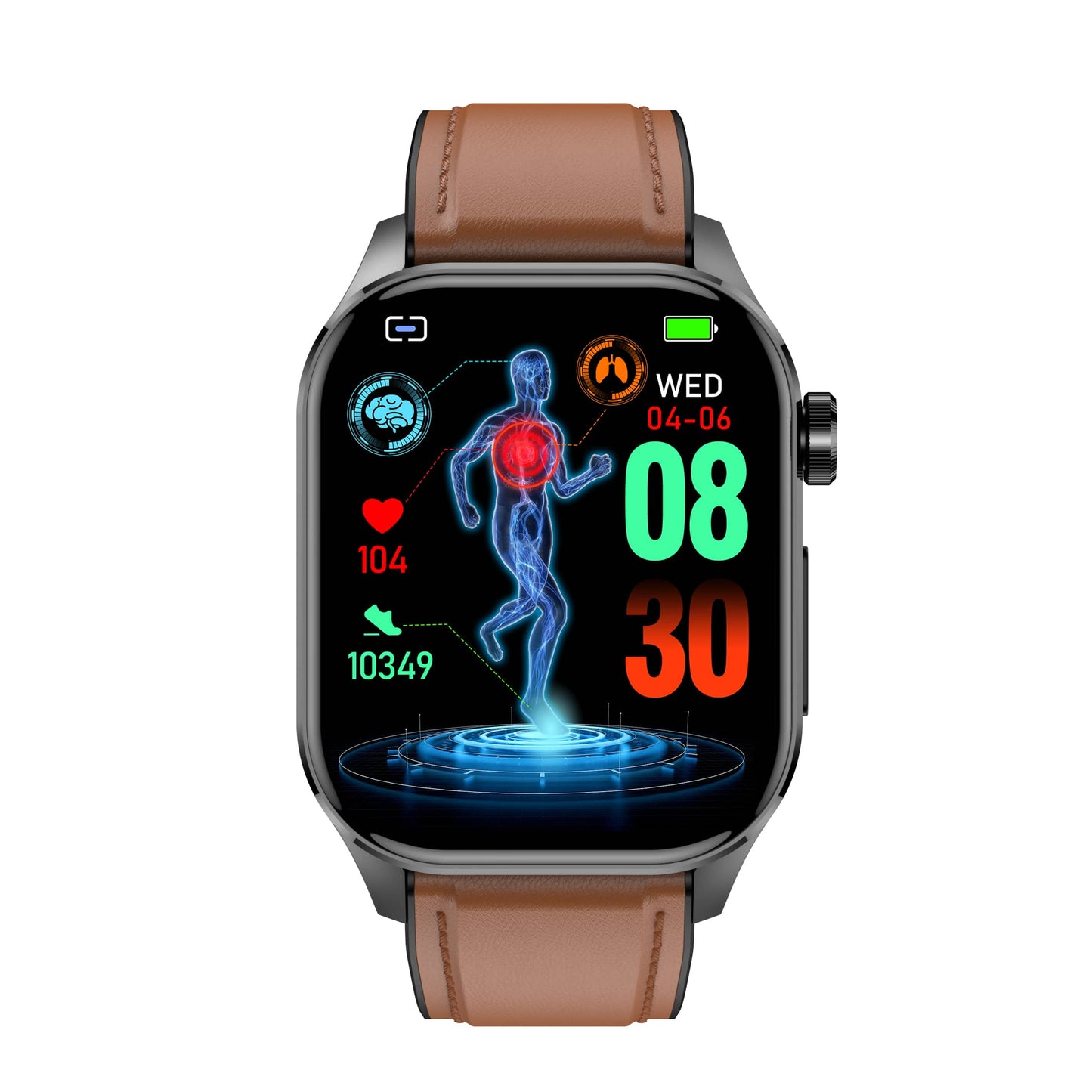 ZW58 ECG/EKG Blood Sugar Blood Pressure Call Intelligent Health Management Smart Watch