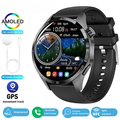 2025 New GT4 Pro Blood Sugar Monitoring Smartwatch - GPS tracker