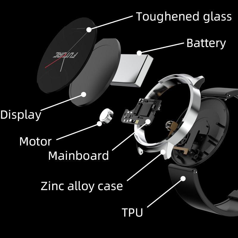 ZWS2 Buit-in NFC Ststem Health Fashion Smart Watch Hear Rate Monitoring Blood Pressure Blood Oxygen