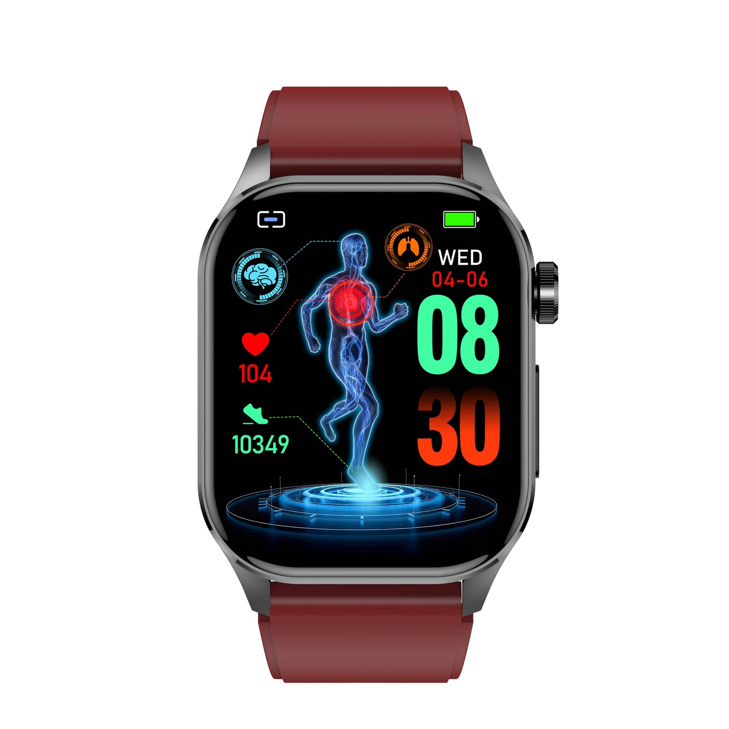 ZW58 ECG/EKG Blood Sugar Blood Pressure Call Intelligent Health Management Smart Watch