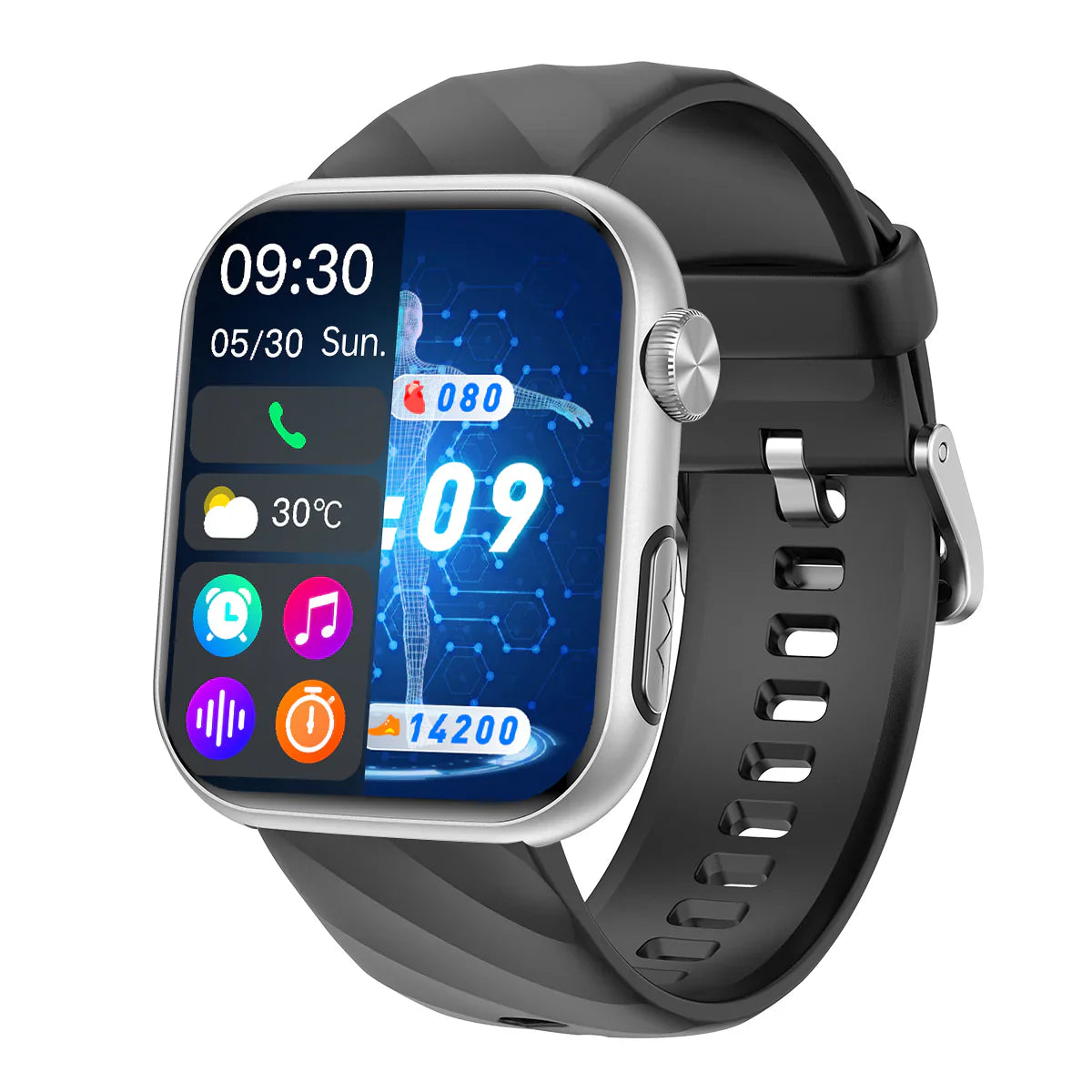 Upgrade ZenWatch® ZW55 Pro Max Blood Glucose Watch With BP+HRV+ECG(EKG)+PGG+SpO2+SOS+Stress+Sleep Monitoring Supports Voice Calls And Fitness Tracker + Free Watch Gift🎁