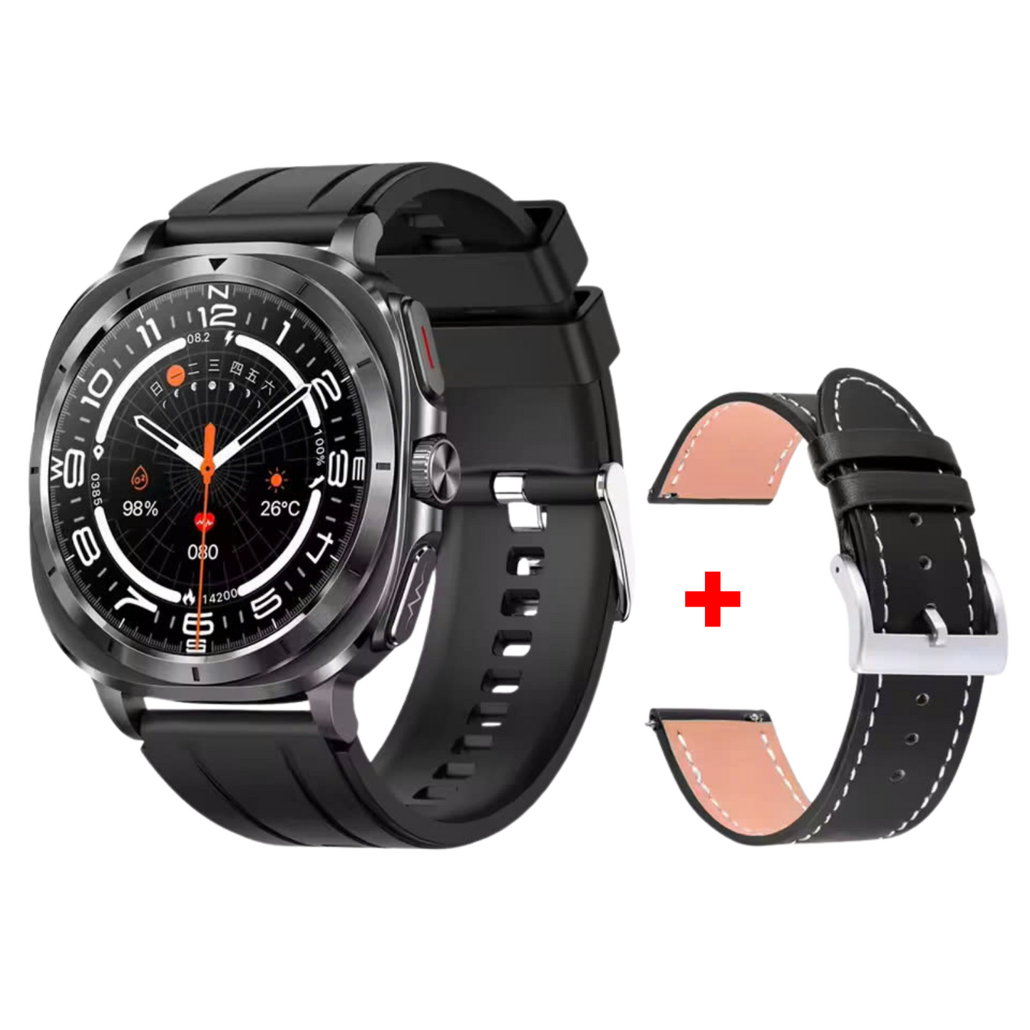 ZenWatch® Fettle - Smart Watch 1.43inch Amoled ECG Health Monitoring Voice Assistant SOS Outdoor Sports Fitness Tracker