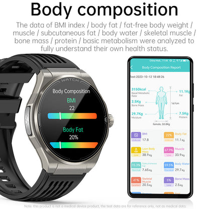 ZWA2 AMOLED HD Screen Health Smart Watch ECG Uric ACID Blood Lipid Bluetooth Call