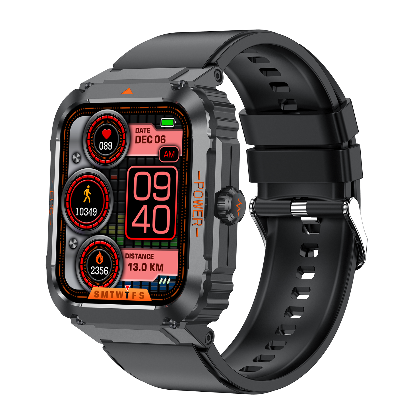 ZW55 Sporty Health Watch 1.92" with ECG/EKG Bluetooth Call 100+ Sports Modes