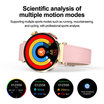 ZW71 ECG Health Smart Call Watch Blood Oxygen Uric Acid Lipid Monitoring Voice Assistant Physiological Cycle Record