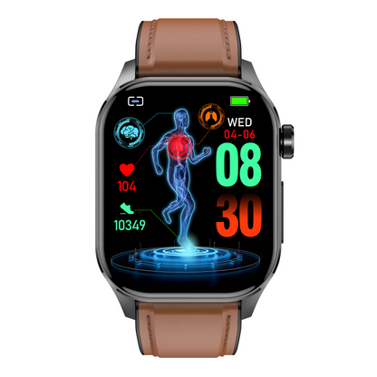 ZW58 Health Management Body Composition ECG Blood Pressure Oxygen Sleep SOS Emergency Call Smart Watch