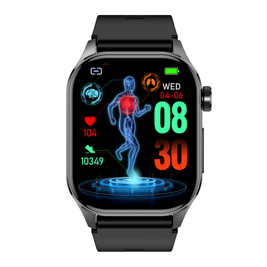 ZW58 Health Management Body Composition ECG Blood Pressure Oxygen Sleep SOS Emergency Call Smart Watch