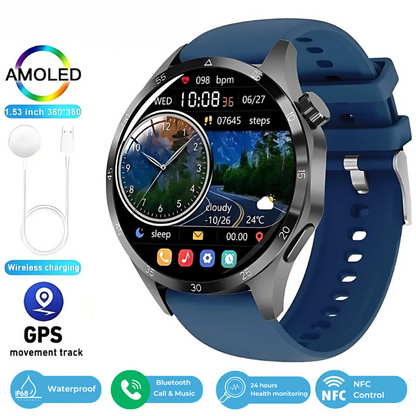 2025 New GT4 Pro Blood Sugar Monitoring Smartwatch - GPS tracker