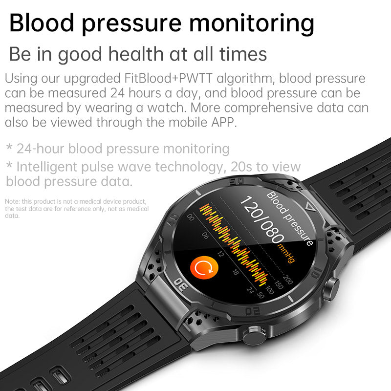 ZWA1 AMOLED Business Health Blood Pressure Oxygen Uric Acid Smartwatch ECG Heart Rate Voice Assistant