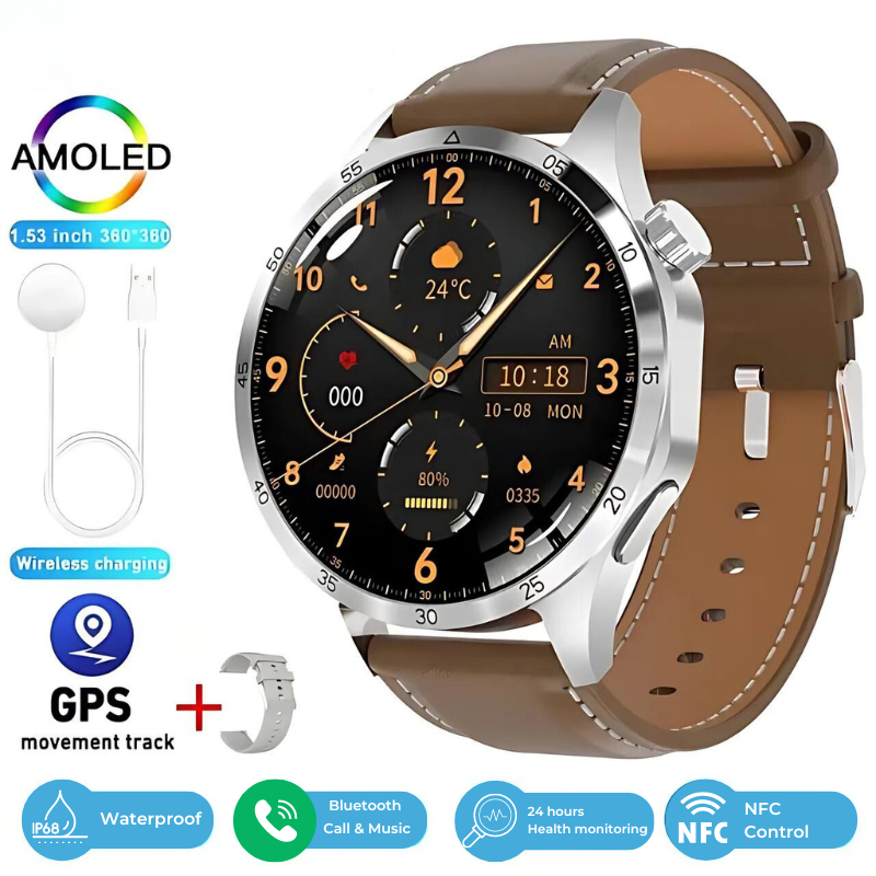 2025 New GT4 Pro Blood Sugar Monitoring Smartwatch - GPS tracker