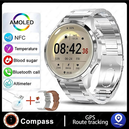 2025 New GT4 Pro Blood Sugar Monitoring Smartwatch - GPS tracker