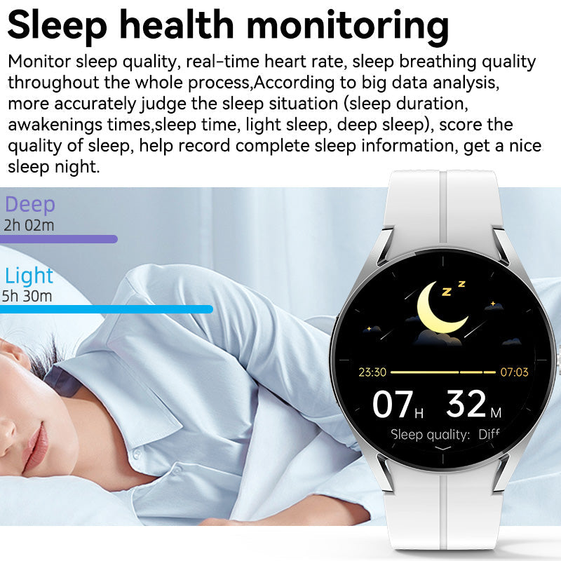 ZWS5 Fashion Health ECG Blood Oxygen Heart Rate Blood Pressure Bluetooth Call