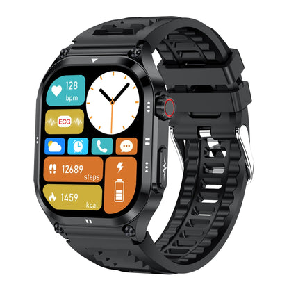 ZW49 Outdoor ECG Health Smart Watch Blood Oxygen Pressure AMOLED HD Screen Bluetooth Calling SOS Emergency Call