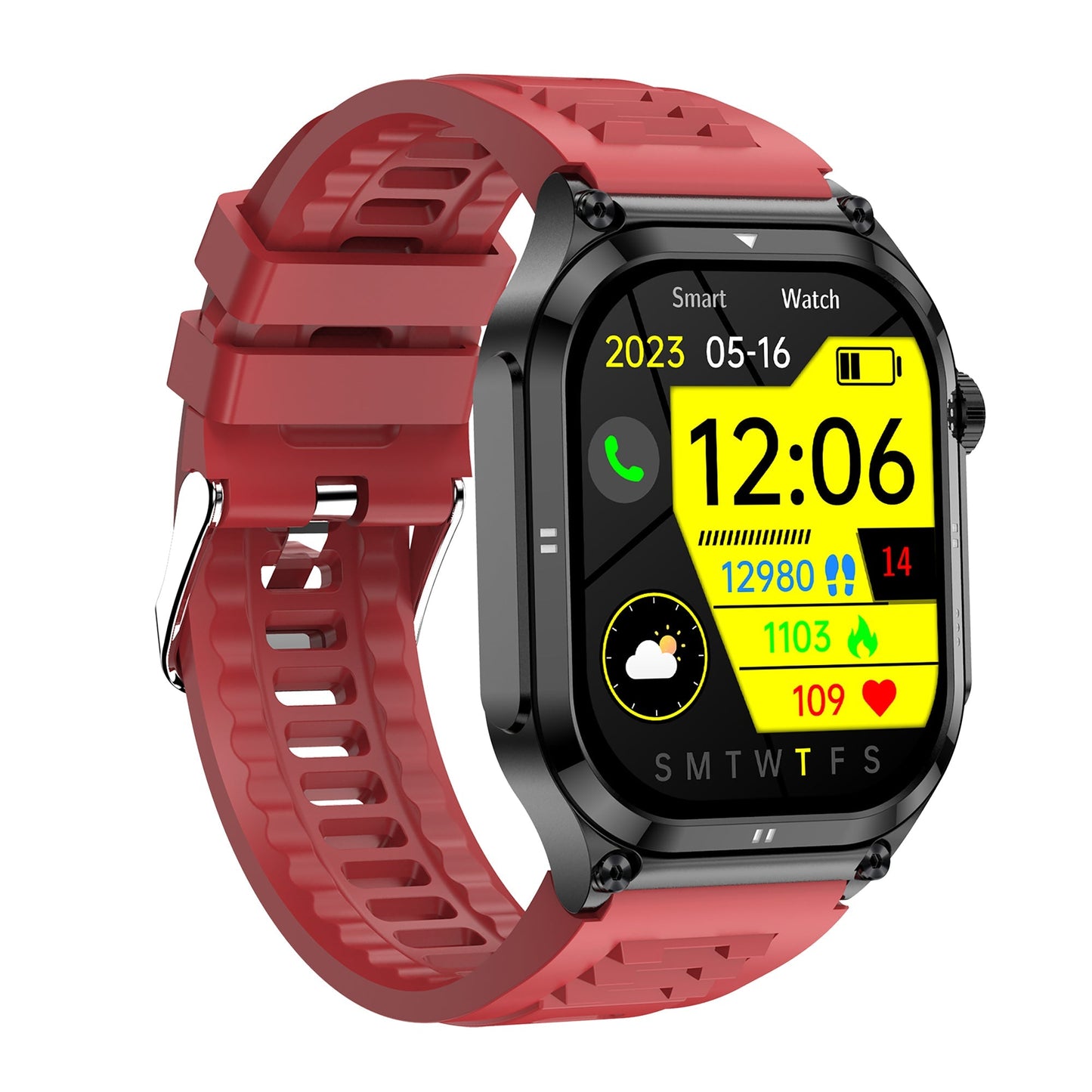 ZW49 Outdoor ECG Health Smart Watch Blood Oxygen Pressure AMOLED HD Screen Bluetooth Calling SOS Emergency Call