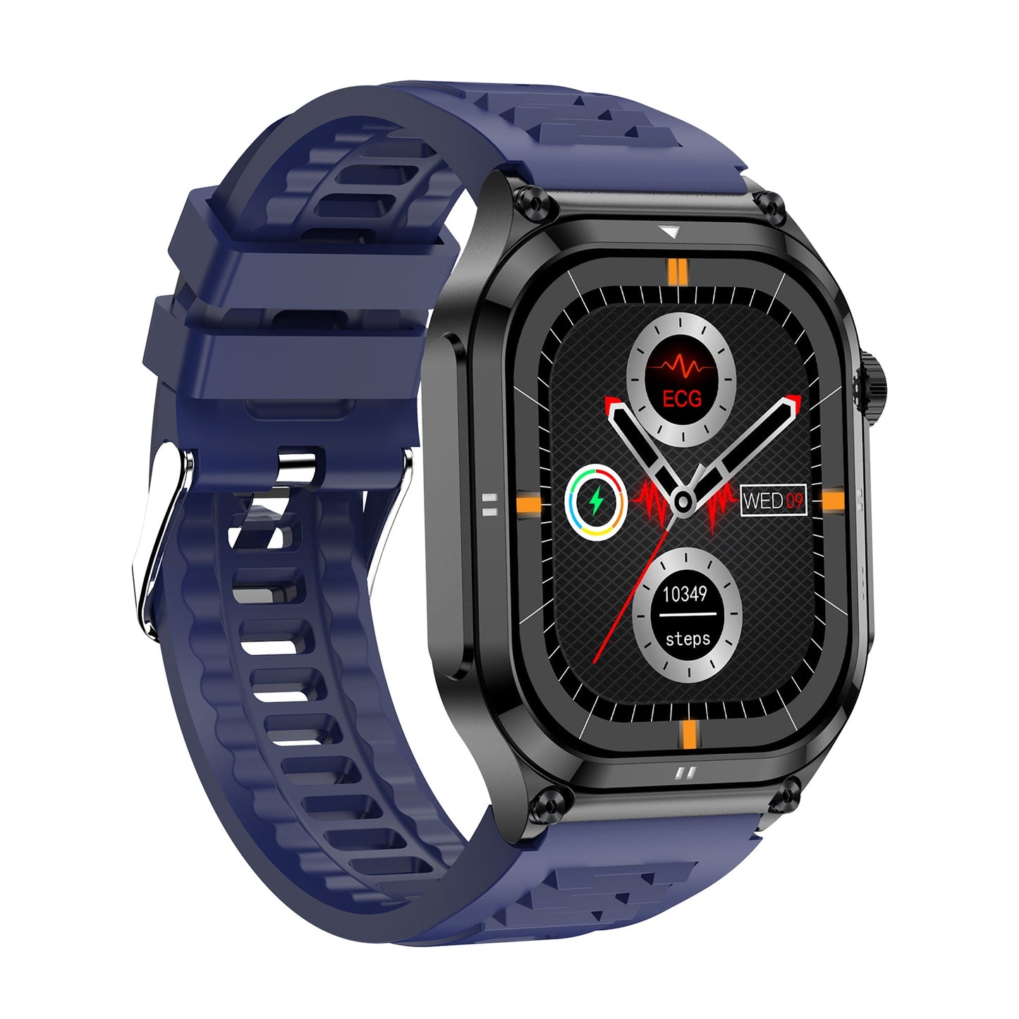 ZW49 Outdoor ECG Health Smart Watch Blood Oxygen Pressure AMOLED HD Screen Bluetooth Calling SOS Emergency Call