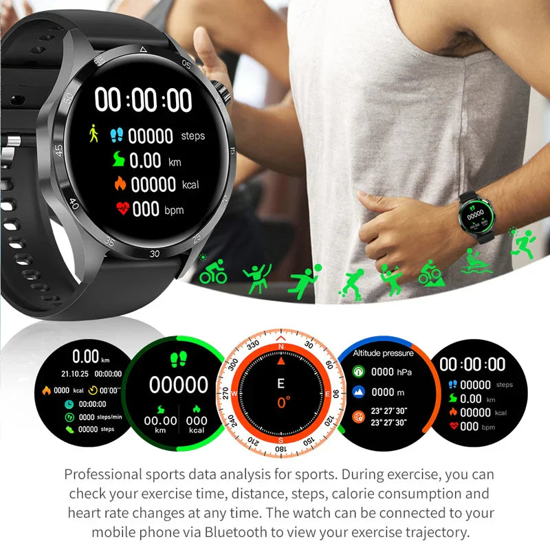 2025 New GT4 Pro Blood Sugar Monitoring Smartwatch - GPS tracker