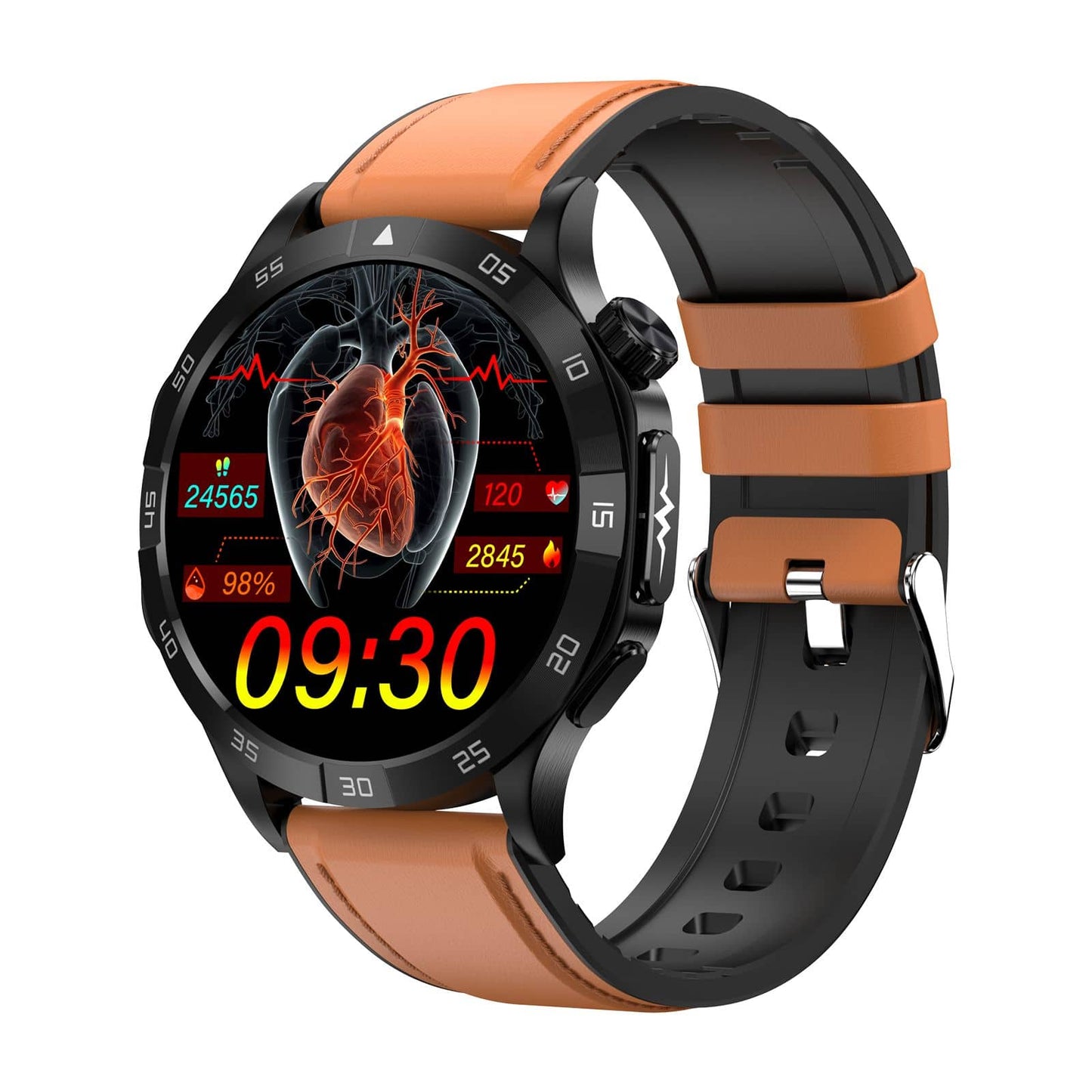 ZW381 Master of Extraordinary Health Exercise Management High end Smart Health Watch ECG/EKG Blood Sugar Blood Pressure Monitoring